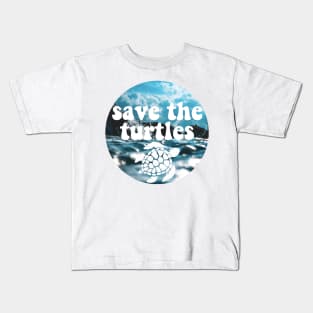 save the turtles Kids T-Shirt